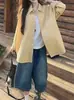 Camisa Jacket de Cuadros Amarillos Retro de Comercio Exterior para Mujer Verano Celebridad de Internet Cardigan Holgado Camisa a Cuadros con Cuello Polo