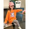 Camiseta Feminina para Primavera e Outono 2026 Novo Estilo Moda Outono Infantil Camiseta Básica Fofa de Manga Longa 100% Algodão para Bebês