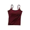 Nuevo Estilo Camisola para Mujer con Almohadillas en el Pecho, Adecuada para Usar por Dentro o por Fuera, Hermoso Diseño en la Espalda, Copa Fija, Todo en Uno K010
