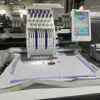 Máquina de bordar doméstica de un solo cabezal, 12 agujas, nueva combinación de colores, control digital A15, máquina de bordar por computadora con cambio automático de color