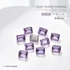 Pedras de Strass para Nail Art Retângulo 6*8 Strass de Canto Reto Strass de Quatro Cantos Quadrado Strass Açucarado Fundo Pontiagudo Diamante Irregular Acessórios de Decoração para Unhas