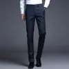Calça Social Masculina de Verão Fina, Resistente a Amassados, Slim, Preta, para Trabalho e Deslocamento