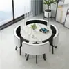 Mesa e Cadeiras Simples Modernas para Negócios e Recepção de Convidados, Mesa Redonda Pequena para Lanchonete de Chá com Leite, Mesa de Jantar