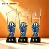 Certificado de Honor IncluidoTrofeo de Cristal de Voleibol Personalizado Recuerdo de Metal para Equipos de Competición de Voleibol Aéreo