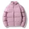 Chaqueta de algodón de invierno transfronteriza para hombre, estilo Hong Kong, cuello alto, abrigo de algodón grueso, corte holgado, estilo coreano, moderno, minimalista, chaqueta acolchada inspirada en la juventud