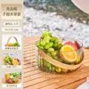 Prato de Frutas de Luxo Leve, Mesa de Centro para Sala de Estar em Casa, Balde de Frutas, Bandeja Popular, Display de Bolos e Lanches, Cesta de Frutas