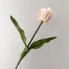 Tulipanes Artificiales de PU Tulipanes de Loro Multicapa Tacto Realista Decoración para Sala de Estar de Hotel Ramo de Flores Falsas Producto de Exportación de Alta Calidad