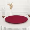 Funda Protectora Redonda Giratoria para Mesa Redonda Grande de Hotel Cubierta Giratoria Elástica de Vidrio Redondo Mantel para Mesa de Restaurante Cubierta Giratoria Universal Engrosada