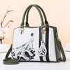 [Mais Vendido] Bolsa Feminina de Boutique 2023 Bolsa de Mão Nova Estampada de Ombro Casual Moda Tendência Bolsa Transversal