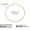Moda de Lujo Ligero Europeo y Americano Acero Inoxidable Chapado en Oro de 18k Cierre de Bola Pequeña Accesorios de Collar Multipéndulo Joyería Set de Collares para Mujer