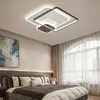 Luminária de teto protetora para os olhos com moldura quadrada multicamadas, luminária de sala de estar estrelada, luminária de teto LED retangular simples moderna em preto e branco