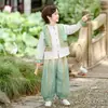 Falda de Disfraz Antiguo para Niñas Estilo Mejorado Ropa para Performance de Danza Clásica Guzheng Niñas Súper Hada Ropa para Performance de Coro Nuevo Chino