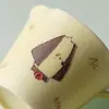 Taza de Café con Platillo y Cuchara Rinyu Guisong Cultural y Creativo Perrito Dormido Linda Ins Arte Latte Taza Americana Hogar Oficina Taza de Agua