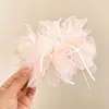 Pinza Plátano Plisada Vertical con Lazo Floral para Cola de Caballo de Verano 2026 Nuevos Pasadores para la Parte Posterior de la Cabeza Accesorios para el Cabello
