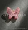 Chaveiro Borboleta Cravejado de Diamantes para Mulheres, Anel de Chaveiro para Casal, Acessórios de Joia DIY para Bolsa, Novo Modelo 2025, Cristal Colorido