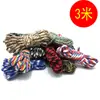 Cuerda de paracaídas trenzada de 4 mm, cuerda para tienda de campaña, cuerda de supervivencia, cuerda de color para ventilador, cuerda para exteriores, cuerda de paracaidista, 3 m