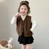 Chaleco para niña, nueva colección otoño/invierno 2026, elegante y moderno, hecho de forro polar, súper lindo, chaleco infantil para niñas, a la moda