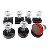 Carimbos Redondos e Ovais sem Borda com Anel de Pressão, Carimbos com Cabo de Cristal, Tipo Almofada Fotossensível, Almofada Fina de 4mm Correspondente Atacado