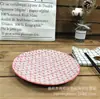 Al por mayor Plato de Cerámica de 8.6 Pulgadas Creativo Celebridad de Internet Pintado a Mano Color Bajo Esmalte Bandeja Plato para Espagueti Ensalada Plato Occidental Vajilla