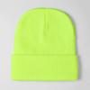 Gorro de punto cálido extragrande 100% acrílico personalizado para circunferencia de cabeza grande, gorro de punto liso con vuelta, engrosado para mayor calidez