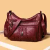 Bolsa de Mãe Grande Capacidade para E-commerce Transfronteiriço Bolsa para Mulheres de Meia-Idade Versátil para o Dia a Dia Bolsa Transversal Elegante Bolsa de Ombro Único para Mulheres