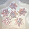 Decoraciones navideñas copo de nieve acrílico transparente chapado en color colgante árbol de Navidad hecho a mano DIY accesorios de joyería