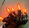 Luces Led C7 con Clip de Halloween de Estilo Americano Transfronterizo para Jardín de Patio, Fiesta, Casa de Calabaza, Decoración Navideña, Luces Led de Ambiente