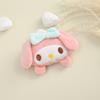 Muñeca de peluche de punto de algodón de dibujos animados japoneses, material para accesorios de mochila tridimensional DIY, zapatos y calcetines para niños, accesorios para horquillas