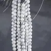 Atacado de Fábrica Contas de Turquesa Branca Acessórios para Joias Atacado Acessórios para Pulseiras DIY Contas Redondas de Turquesa Branca Produtos Semi-Acabados