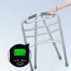 Andador de Baño, Andador para Ancianos, Andador Antideslizante de Aleación de Aluminio de Curva Única para Discapacitados, Reposabrazos para Caminar