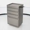 Gabinete de Herramientas para Barbería, Carrito de Herramientas para Salón de Peluquería, Gabinete para Cortar el Cabello de Peluquería, Estante de Almacenamiento, Gabinete con Espejo de Acero Inoxidable
