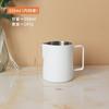 Taza de extracción con boquilla puntiaguda 350/450/600ml engrosada con escala de acero inoxidable jarra de burbujas de leche para café de diseño con boca inclinada