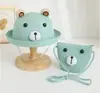 Chapéu de Palha Infantil de Verão Aba Curva Chapéu de Pescador Dinossauro de Desenho Animado Fino Quebra-Sol Respirável Proteção Solar Chapéu de Viagem para Praia