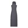 8337 inverno novo europeu e americano vento puro sexy silhueta slim gola alta sem mangas vestido de base vestido