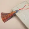 8cm borla de cloisonné borla tapa de aleación borla seda de poliéster marcador colgante accesorios de joyería precio grande excelente