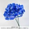 Ramo de flores artificiales de hortensia de 3 pétalos, arreglo de flores de seda artificial, decoración floral para ceremonia de boda, decoración de auditorio y decoración de sala de estar