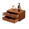 Caja de Madera Maciza Elevada Tipo Cajón para Suministros de Oficina Retro de Escritorio Estante de Almacenamiento Multicapa