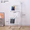 Yinghao Arte em Ferro Porta-Revistas Porta-Jornais Porta-Documentos Prateleira de Exposição para Armazenamento Porta-Folhetos Livros Suporte Simples de Chão para Página Única