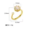 Europa y Estados Unidos joyería de moda transfronteriza cien personalidad apertura ajustable diamante mariposa estrella amor cobre micro incrustación anillo