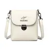 Bolso de mujer de alta gama con textura, bolso para madre, nuevo bolso de mensajero de moda 2024, bolso de cuero suave para mujeres de mediana edad, bolso para teléfono móvil para mujer