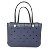 Bolsa de Praia Eva Perfurada em Estoque, Bolsa de Mão Feminina de Grande Capacidade, Bolsa Cesta Organizadora de Cosméticos, Bolsa Transversal