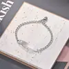 Pulseira de aço inoxidável estilo coreano, moderna e minimalista, com design curvo, acabamento liso e polido e pulseira de aço titânio, perfeita para casais