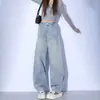 Jeans Scimitar de Color Claro para Mujer Primavera y Otoño 2025 Nuevos de Moda Pantalones de Pierna Ancha Sycamore Banana