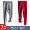 Pantalones largos de terciopelo para hombre sin costuras cálidos pantalones de hombre forrados de forro polar engrosados ropa interior leggings ajustados otoño e invierno a prueba de viento