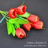Fábrica atacado flor artificial tulipa mobiliário doméstico paisagismo projeto floral multi-cabeça tulipa cachos