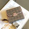 Bolsa curta para cartão feminino Explosions Houndstooth Carteira multi-cartão 30% de desconto Design de nicho Cartão bancário Porta-moedas Advanced Sense