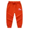 Roupas infantis calças infantis roupas de outono calças esportivas grossas para meninos calças outono e inverno desenho de porco calças casuais moda