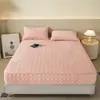 Sábana bajera acolchada de terciopelo de cristal grado A, seis lados, protector de colchón lavable a máquina, apto para colchones Simmons