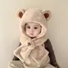 Gorro Bufanda Todo en Uno Protección para el Cuello Sombrero de Bebé Otoño e Invierno Lindo Súper Lindo Niños Niñas Invierno Niños Sombrero con Protección para las Orejas