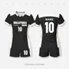 Conjunto de Uniforme de Vôlei, Camisa de Vôlei Feminina com Design Estampado, Traje Esportivo Respirável de Secagem Rápida, Uniforme de Vôlei Estampado Digital em Corpo Inteiro